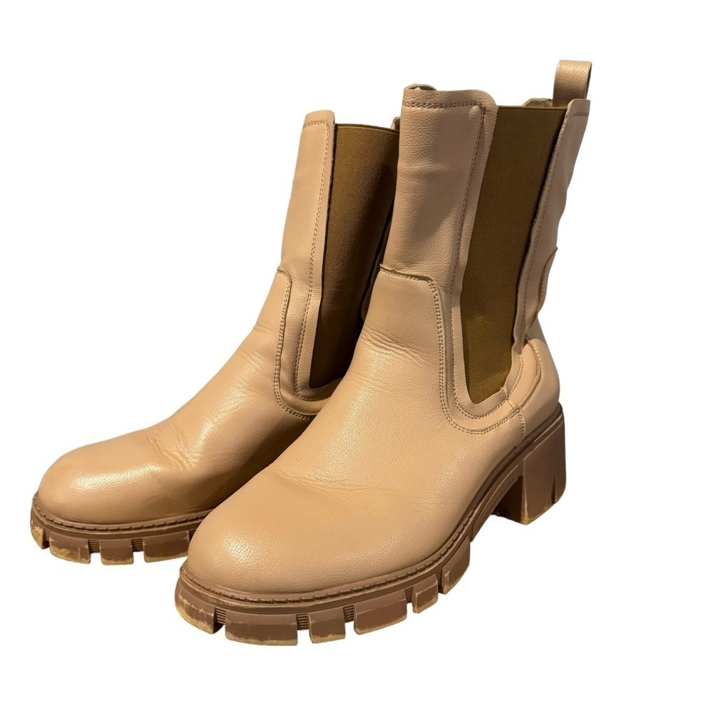 Tinstree Tan chunky ankle boots